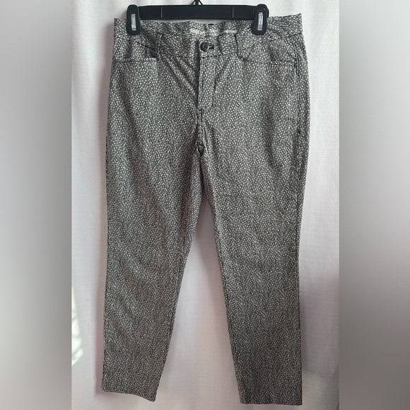 Gap slim city Black and White Patterned Pants, size 4R - Picture 1 of 5